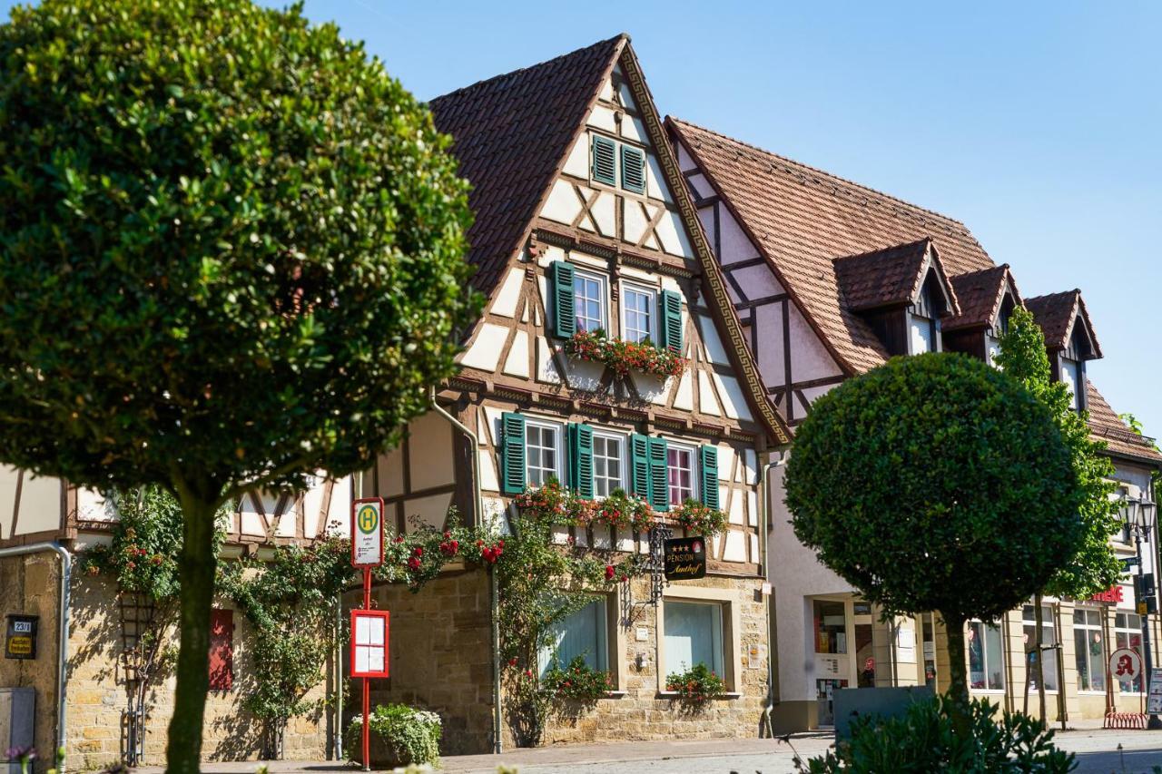 Pension Amthof Oberderdingen Exterior foto